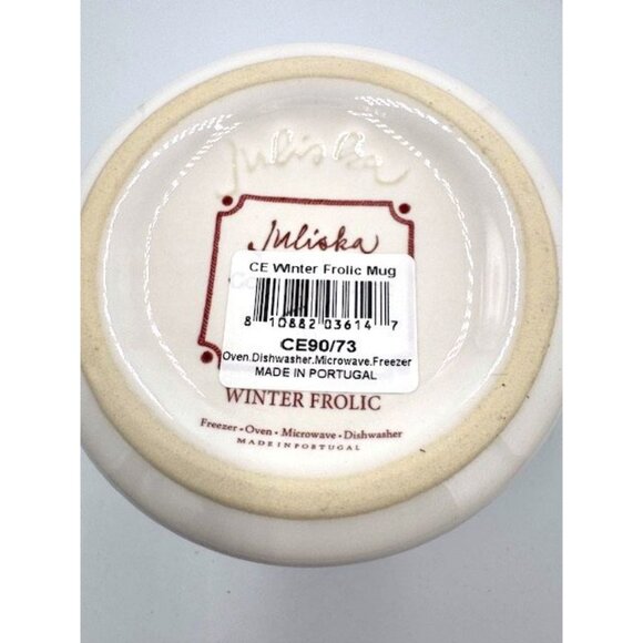 NWT Juliska Country Estate Winter Frolic 4pc Place Setting (Chip on mug!) - Picture 6 of 15